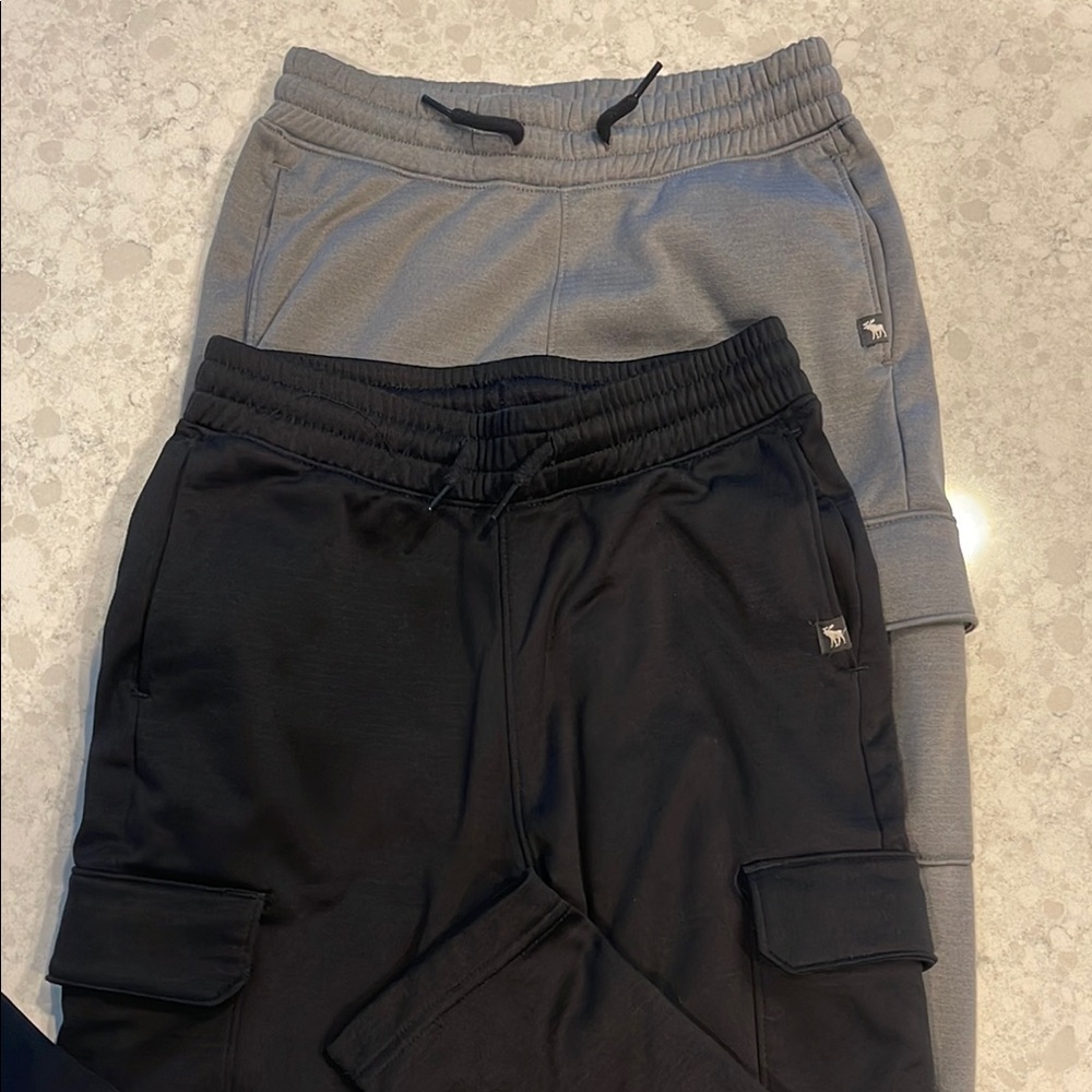 Abercrombie Kids Black and Gray Sweatpants Comfortable Casual Wear